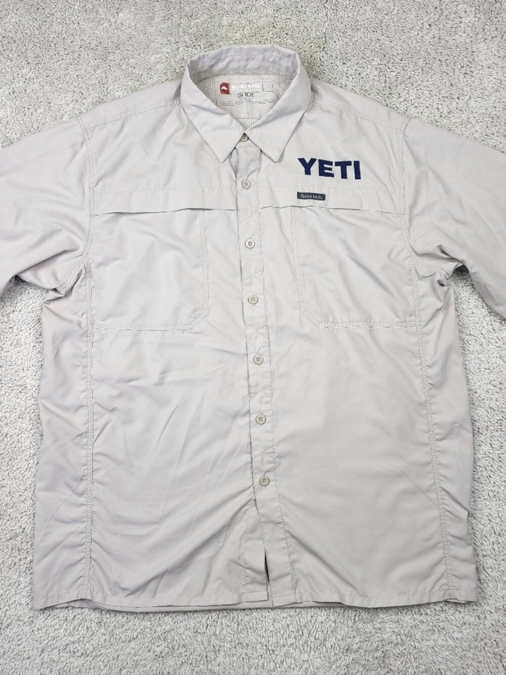 Simms X YETI Shirt Large L/G Fishing coolers Shirt S/S Breathable Shirt Golf USA